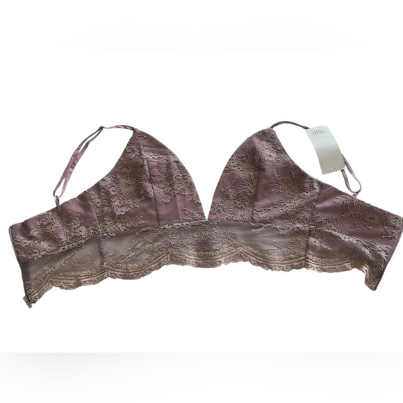 Tobi Lace Bralette in Dusty Pink - Picture 6 of 7
